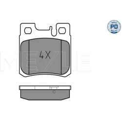  stabdžių trinkelių rinkinys, diskinis stabdys <small>MEYLE-PD: Advanced performance and design.</small>