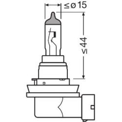 ŻARÓWKA NIGHT BREAKER LASER H8 12V/35W PGJ19-1 +150% 2SZT. (EKO)