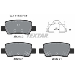  stabdžių trinkelių rinkinys, diskinis stabdys <small>Q+</small>