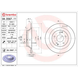  stabdžių diskas (1vnt) <small>PRIME LINE - UV Coated</small>