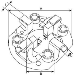  laikiklis, angliniai šepetėliai