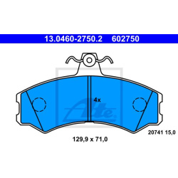  stabdžių trinkelių rinkinys, diskinis stabdys