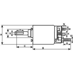 solenoidinis jungiklis, starteris  solenoidinis jungiklis, starteris
