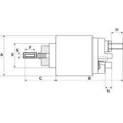  solenoidinis jungiklis, starteris