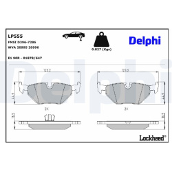  stabdžių trinkelių rinkinys, diskinis stabdys