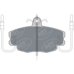  stabdžių trinkelių rinkinys, diskinis stabdys <small>SP 189 PR</small>