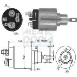  solenoidinis jungiklis, starteris