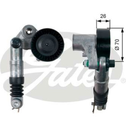  diržo įtempiklis, V formos rumbuotas diržas