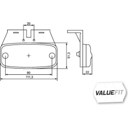  šoninis atšvaitas <small>HELLA VALUEFIT</small>
