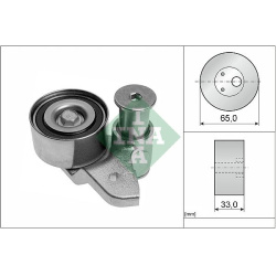  įtempiklio skriemulys, paskirstymo diržas
