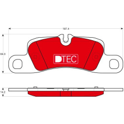  stabdžių trinkelių rinkinys, diskinis stabdys <small>DTEC COTEC</small>