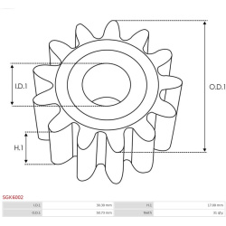  remonto komplektas, starteris <small>Brand new AS-PL</small>