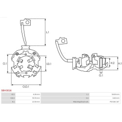  starterio dangtelis, karbiuratorius <small>Brand new AS-PL</small>