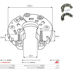  lygintuvas, kintamosios srovės generatorius <small>Brand new AS-PL</small>