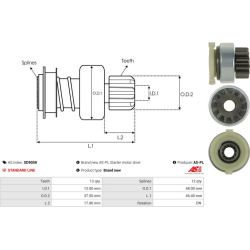  laisvos eigos pavara, starteris <small>Brand new AS-PL</small>