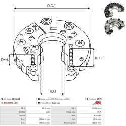  lygintuvas, kintamosios srovės generatorius <small>AS</small>