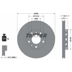  stabdžių diskas (1vnt)