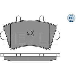  stabdžių trinkelių rinkinys, diskinis stabdys <small>MEYLE-PD: Advanced performance and design.</small>