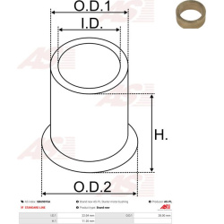  įvorė, starterio velenas <small>AS</small>