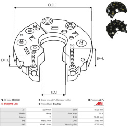  lygintuvas, kintamosios srovės generatorius <small>AS</small>