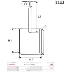  anglies šepetėlis, starteris <small>Brand new AS-PL</small>