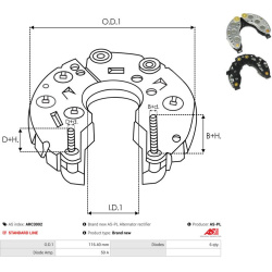  lygintuvas, kintamosios srovės generatorius <small>AS</small>