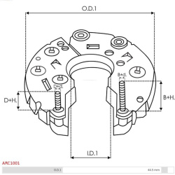  lygintuvas, kintamosios srovės generatorius <small>AS</small>