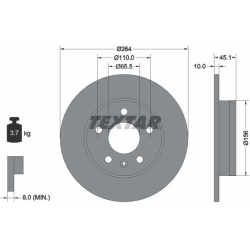 stabdžių diskas (1vnt) <small>PRO</small>  stabdžių diskas (1vnt) <small>PRO</small>