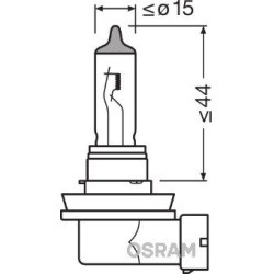  lemputė, dieną naudojamas žibintas <small>NIGHT BREAKER® LASER</small>
