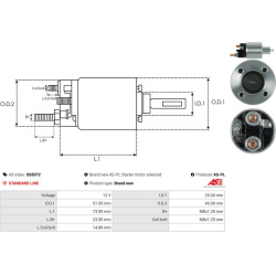  solenoidinis jungiklis, starteris <small>AS</small>