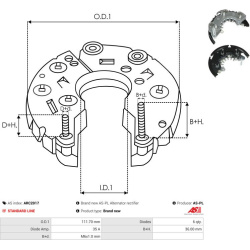 lygintuvas, kintamosios srovės generatorius <small>Brand new AS-PL</small>