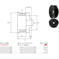  skriemulys, kintamosios srovės generatorius <small>Brand new AS-PL</small>