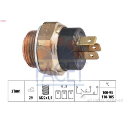  temperatūros jungiklis, radiatoriaus ventiliatorius