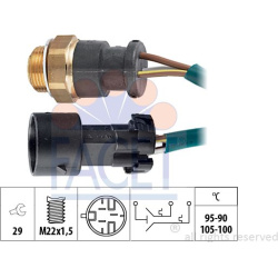  temperatūros jungiklis, radiatoriaus ventiliatorius