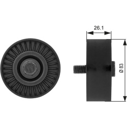  kreipiantysis skriemulys, V formos rumbuotas diržas <small>DriveAlign™</small>