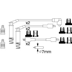  uždegimo laido komplektas