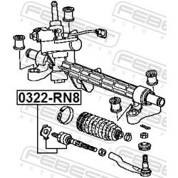  vidinė skersinė vairo trauklė