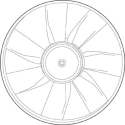  ventiliatorius, radiatoriaus