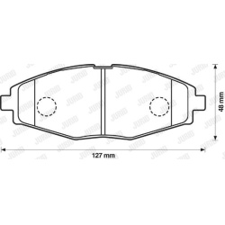  stabdžių trinkelių rinkinys, diskinis stabdys