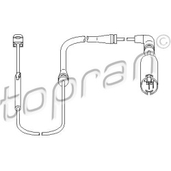  įspėjimo kontaktas, stabdžių trinkelių susidėvėjimas