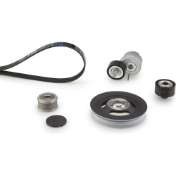  V formos rumbuotas diržas, komplektas