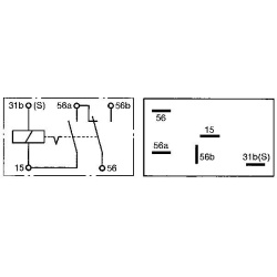 relė, artimosios šviesos  relė, artimosios šviesos