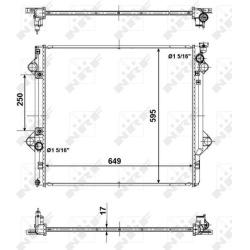  radiatorius, variklio aušinimas <small>EASY FIT</small>