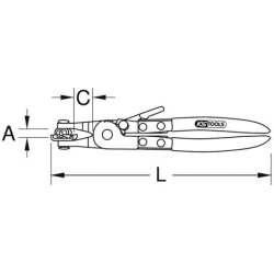  replės, žarnos spaustukas