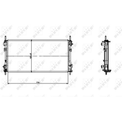  radiatorius, variklio aušinimas <small>EASY FIT</small>