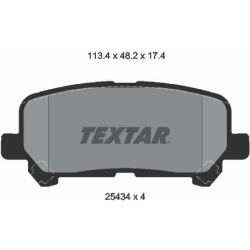  stabdžių trinkelių rinkinys, diskinis stabdys