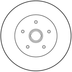  stabdžių diskas (1vnt) <small>TRW SINGLE</small>
