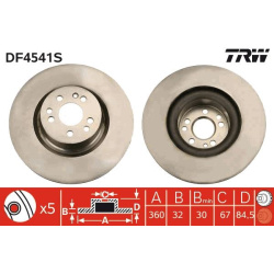 stabdžių diskas (1vnt) <small>TRW SINGLE</small>