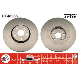  stabdžių diskas (1vnt) <small>TRW SINGLE</small>